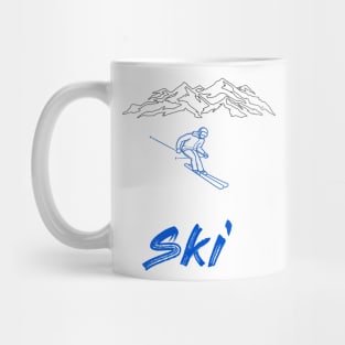 Need Vitamin Ski winter sports skiing design Gift Mug